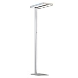 INNOVATE® LED Stehlampe Büro Tageslicht – 40W+40W Up & Down Office Stehleuchte dimmbar 7500...