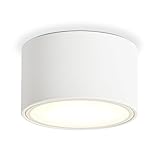 KYOTECH LED Aufbauspot - 3000K Deckenspots Weiß Matt 6W 550LM GX53 LED Aufbaustrahler - Ø95x55mm...