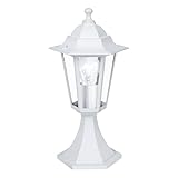 EGLO Außen-Sockellampe Laterna 5, 1 flammige Außenleuchte, Sockelleuchte aus Aluguss und Glas,...