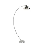 Lindby LED Stehlampe (Bogenleuchte) 'Zara' dimmbar (Modern) in Alu aus Aluminium u.a. für...