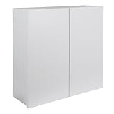 Hängeschrank 'Anna' in weiß für Badezimmer 60x20x60cm Flügeltüren