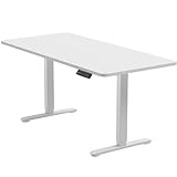 TRIUMPHKEY Höhenverstellbarer Schreibtisch Ganzes Tischplatte 140x60cm,Schreibtisch...