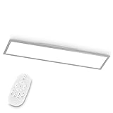 EGLO LED Büro-Deckenleuchte Bottazzo, mit Fernbedienung, 3200 Lumen, Deckenlampe flach 100x25 cm,...