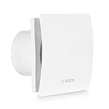 Bosch Badlüfter 1500 DH W 100 - Für Belüftung im Badezimmer und WC, Gegen Feuchtigkeit und...