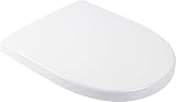 Calmwaters® Antibakterieller WC Sitz für Keramag iCon 204000 & 204060, D-Form mit Absenkautomatik,...