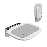 Heuffe Ultradünner Ergonomischer Klapp-Duschsitz Wandmontage - 180kg Schwerlast, Anti-Rutsch...