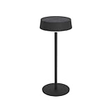 EGLO LED Solar Tischleuchte außen Simeri, kabellose Akku Tischlampe touch dimmbar, Solarlampe...