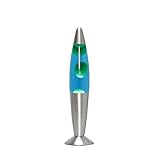 Lavalampe mit Schalter TIMMY Grün-Blau Metall Glas H: 36 cm G9 25W inkl. Leuchtmittel Tischlampe...