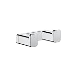 hansgrohe AddStoris - Handtuchhaken doppelt, Handtuchhalter, Bademantelhaken, verdeckte Befestigung,...
