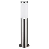 Monzana® Außenlampe Edelstahl 50cm E27 Fassung IP44 Wetterfest Stehend Wegeleuchte Gartenleuchte...