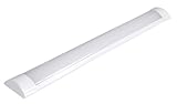 LED Werkstatt Leuchte Batten Lichtleiste Aluminium 600 mm 230V 18W 3000K 1800 Lumen Super Helle...