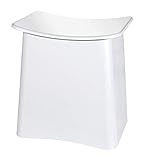 WENKO Wing Badhocker und Wäschekorb, Hocker mit Deckel und herausnehmbarem Wäschesack, Kunststoff,...