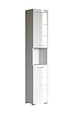 trendteam smart living - Hochschrank Badschrank - Bad - Amanda - Aufbaumaß (BxHxT) 37 x 190 x 31 cm...