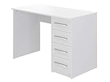 Amazon Marke - Movian Idro moderner Schreibtisch, Computertisch mit 4 Schubladen, 56 x 110 x 73,...