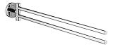 GROHE Essentials, Handtuchhalter 439 mm (2-armig, schwenkbar, geeignet zum Bohren, inklusive...