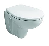 Keramag 571044000 WC-Sitz Renova Nr. 1 Comprimo mit Edelstahlscharnieren, Farbe: Weiß (Alpin)