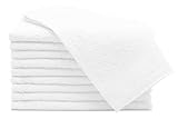 ZOLLNER 10er Set Gästehandtücher, Handtücher, 30x50 cm, Baumwolle, weiß