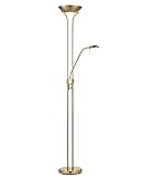 home sweet home LED Stehlampe Dimmbar m. Modern Flexibler Leselampe, Gold | Deckenfluter m. Dimmer,...