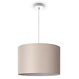 Paco Home Deckenlampe Pendellampe Aus Aluminium Und Stoff Hängelampe Ø45,5cm Breit Wohnzimmerlampe...