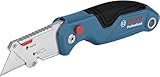 Bosch Professional Universal Klappmesser mit Klingenfach im Metall-Griff (inkl. 3x Klingen, Blister)