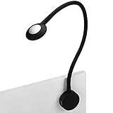 Junker Lighting LED Leseleuchte LUCE Möbelleuchte mit flexiblem Leuchtenarm, 2x USB Anschlüssen...