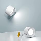 Feallive LED Wandleuchte Innen, Wandlampe mit Akku mit USB-Ladeanschluss,Touch Control 3...