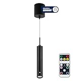 REV Pendelleuchte Akku - 130lm dimmbar 3 Farben, Timer 1-4H, höhenverstellbar durch ziehen...