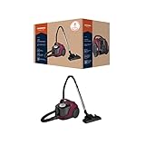 Grundig VCC 3870 A Bodenstaubsauger beutellos, 1,8 l, Berry/Schwarz