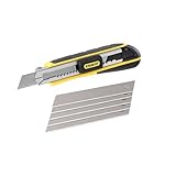 STANLEY FatMax Cuttermesser Profi Teppichmesser Stanley Messer mit Magazin (18mm Klingenbreite,...