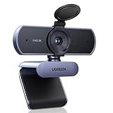 UGREEN Webcam 2K, USB A Webcam mit Mikrofo, Kamera PC, Fixfokus, 80°Sichtfeld,...