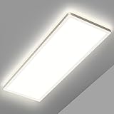 Deckenlampe, Led Deckenleuchte Dimmbar mit Fernbedienung, 24W 2500LM 3000K - 6500K, Flach Lang Lampe...