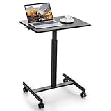 COSTWAY Stehpult Laptoptisch Höhenverstellbar 74-108 cm, Mobiler Schreibtisch, Beistelltisch mit...