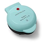 Nostalgia MyMini Persönlicher Elektrischer Waffelmaker, 12,7 cm Kochfläche,...