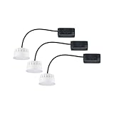 Paulmann 92472 LED Einbauleuchte Modul Choose Coin 3er-Set rund 50mm 3x6W 3x470lm 230V 2700K Satin...