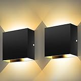 kioooki Wandleuchte Innen, LED Wandleuchte Wandlampe,3000K Warmweiß LED Wandbeleuchtung, Moderne...