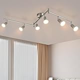 Glitzerlife LED Deckenstrahler 6 Flammig Wohnzimmer - Deckenleuchte Modern Deckenlampe GU10...