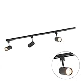 QAZQA - Modern 1-Phasen-Schienensystem Komplettset I Spotlight I Deckenspot I Deckenstrahler I...