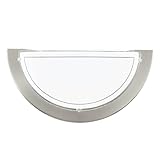 EGLO Wandlampe Planet 1, 1 flammige Wandleuchte, Wandbeleuchtung für Innen aus Metall und Glas,...