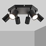 TaFiCo LED Deckenleuchte 6 Flammig Schwenkbar - GU10 Deckenstrahler LED Modern - Strahler Spotbalken...