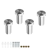HJIAMA 4 Stück Handtuchhaken zum Bohren, 36 mm Kleiderhaken Edelstahl, Kleiderhaken Silber...