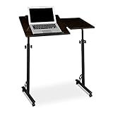 Relaxdays Laptoptisch groß höhenverstellbar H x B x T: 110 x 80 x 50 cm Mobiles Rednerpult mit...