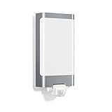 Steinel LED Außenleuchte L 240 S Edelstahl, 9.3 W LED Wandlampe, warm-weiß, 180° Bewegungsmelder,...