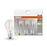 Osram LED Base Classic A, in Kolbenform mit E27-Sockel, Nicht Dimmbar, Ersetzt 60 Watt, Filamentstil...