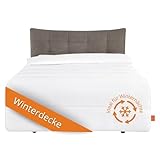 sleepling Energiespardecke Bettdecke 135x200, Ultra warme Winterdecke mit 1.685...