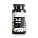natural elements Flora 21® Kulturen Komplex – 21 Bakterienstämme + Bio Inulin – 60...