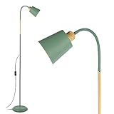 ANTEN Stehlampe | Höhenverstellbare Stehleuchte mit Schwanenhals & E27 Fassung, 159cm Leselampe...