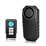 Cruxer Fahrradalarm mit Fernbedienung, Kabelloses Vibrations und Bewegungssensor Alarm für...