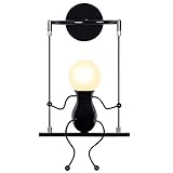 KAWELL Humanoid Kreative Wandleuchte Moderne Wandlampe Einfache Kerzen Wandleuchten Art Deco Max 60W...