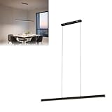 Froadp LED Hängeleuchte 36W, Pendelleuchte Schwarz für Esszimmer und Wohnzimmer, Deckenlampe...