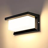 Lightsjoy LED Aussenlampe Wand IP66 18W Wandleuchte Aussen Rechteck Außenleuchte Up and Down...